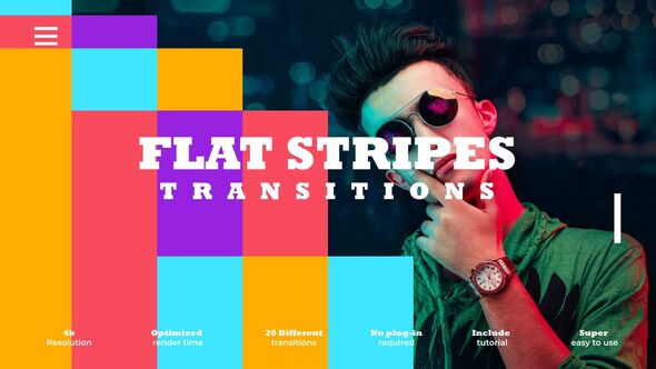 Videohive Mosaic Lines Transitions Broadcast-packages template preview