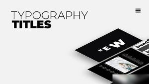 Videohive Typography Titles 1.0 | After Effects 53062798 Titles template preview