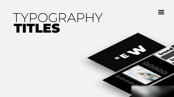 Videohive Typography Titles 1.0 | After Effects 53062798 Titles template preview