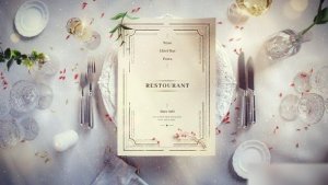 Videohive Christmas Restaurant Menu Slideshow Openers template preview