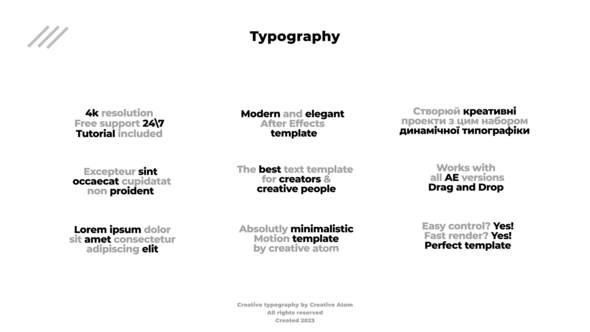 Videohive Dynamic Typography 48024754 Titles template preview
