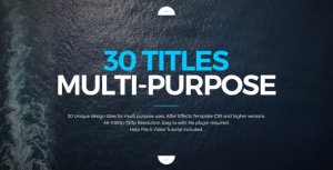 Titles Design Multi-Purpose Video Displays template preview
