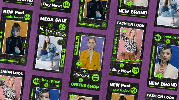 Videohive New Sales Stories Titles template preview