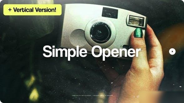 Videohive Simple Opener 50280589 Openers template preview