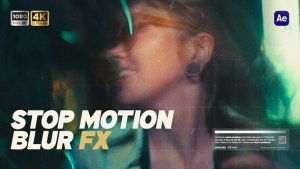 Stop Motion Blur Effect Openers template preview