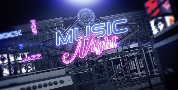 Music Night V.3 Video Displays template preview