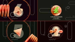 Videohive Abstract Object Countdown Elements template preview