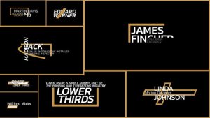 Videohive Clean Lower Thirds  AE 55843949 Elements template preview