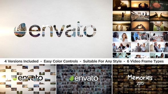 Slideshow Logo Reveal Video Displays template preview