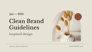 Videohive Clean Brand Guidelines Video Displays template preview