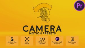 Camera Motion Presets for Premiere Pro Premiere Pro template preview