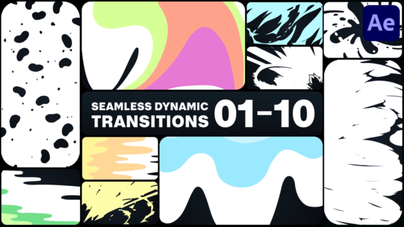 Videohive Seamless Dynamic Transitions for After Effects Elements template preview