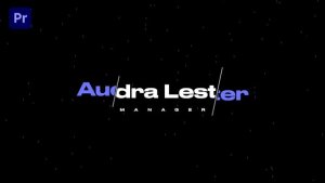 Stylish Lower Thirds Premiere Pro template preview