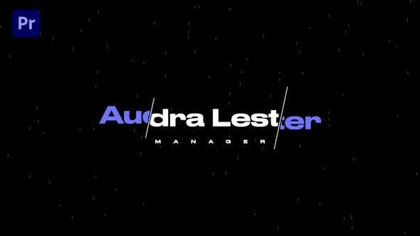 Stylish Lower Thirds Premiere Pro template preview