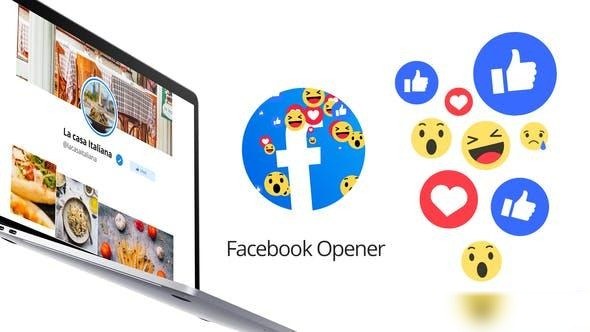 Videohive Facebook Opener Openers template preview