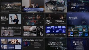 Videohive Modern Chrome Typography Titles template preview