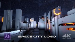 Videohive SPACE CITY LOGO Logo Stings template preview