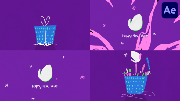 Videohive Cartoon Christmas Logo for After Effects 48867136 Logo Stings template preview