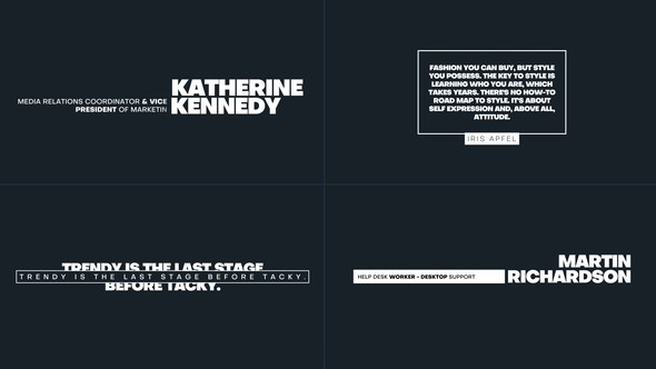 Videohive Universal - Lower Thirds and Animated Titles Titles template preview