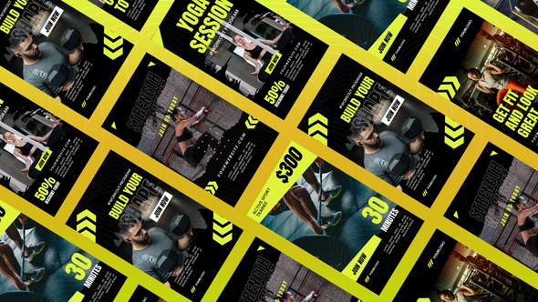 Videohive Fertine Gym Pop Reels & Stories Product Promo template preview
