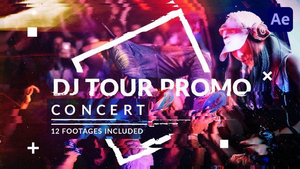 Videohive DJ Promo Video Displays template preview
