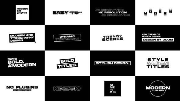 Videohive Modern Titles 2.0 | After Effects 42711876 Titles template preview