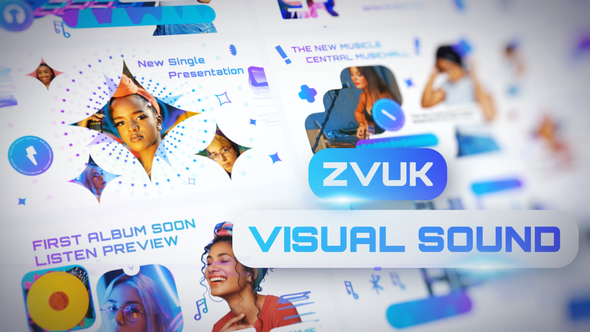 Videohive Zvuk Visual Sound Product Promo template preview