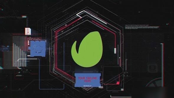 Videohive Hud Unlocking Logo Reveal Logo Stings template preview