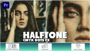Halftone CMYK Dots FX I Premiere Premiere Pro template preview