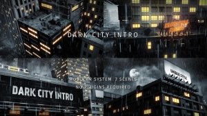 Videohive Dark City Intro Openers template preview