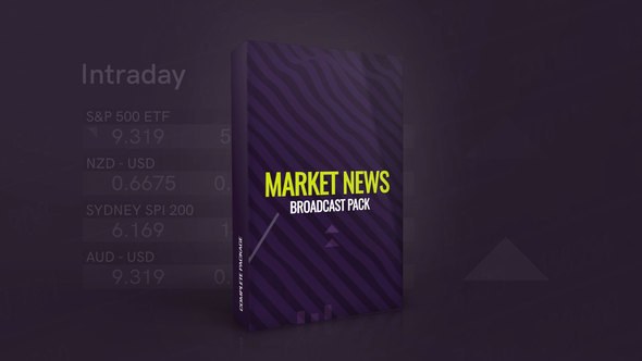 Videohive Market News Broadcast Pack Broadcast-packages template preview