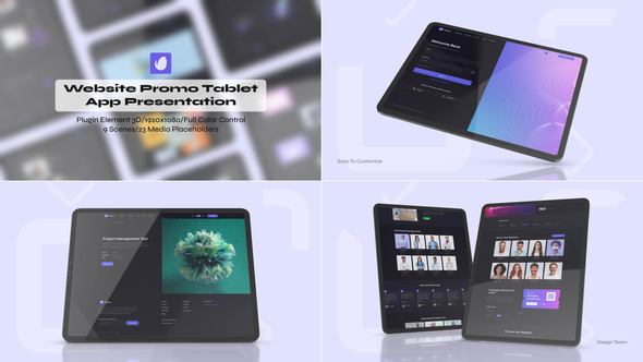 Videohive Web Promo Tablet Product Promo template preview