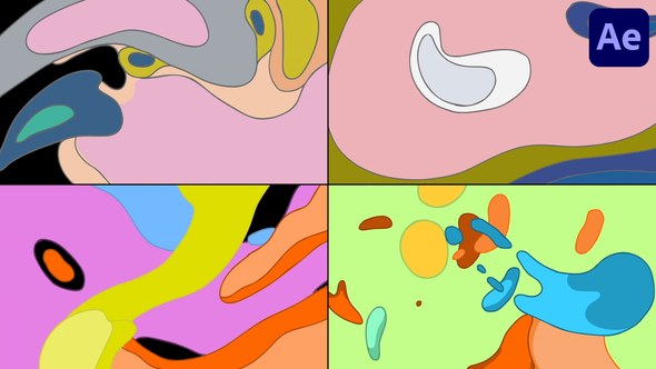 Videohive Abstract Colorful Transitions for After Effects Elements template preview