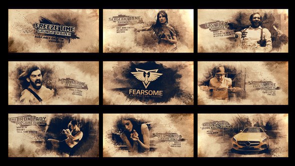 Videohive Freeze Moment Grunge Trailer Openers template preview