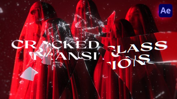 Videohive Cracked Glass Transitions Broadcast-packages template preview