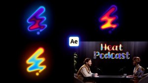 Videohive Heat Map Text Logo Creator Logo Stings template preview