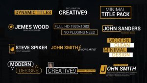 Videohive Creative Titles 45841047 Elements template preview