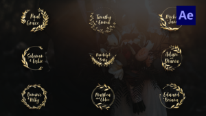 Videohive Gold Wedding Titles |After Effects Titles template preview