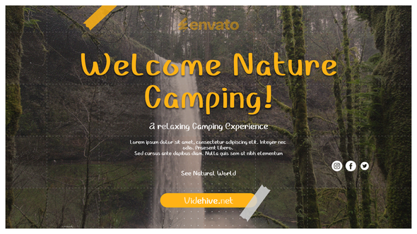 Videohive Camping Slideshow Openers template preview