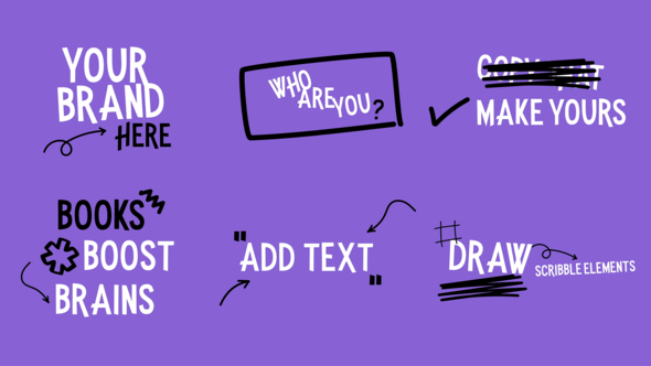 Videohive Scribble Titles | AE Openers template preview