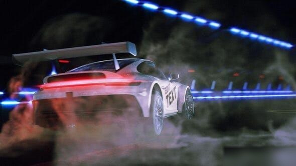 Videohive Drift Car 37250439 Logo Stings template preview