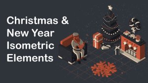 Videohive Christmas & New Year Isometric Elements Elements template preview