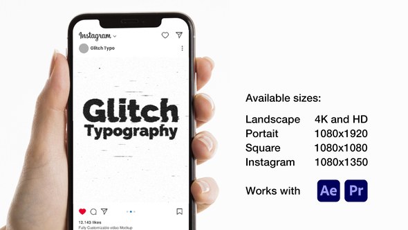 Videohive Glitch Typo 50934226 Titles template preview