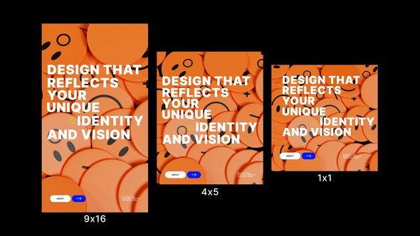 Videohive Instagram Modern Typography Poster Video Displays template preview
