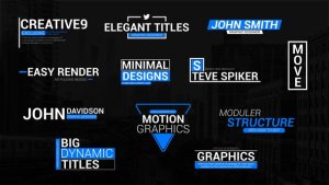 Videohive Elegant Lower Third Titles Elements template preview