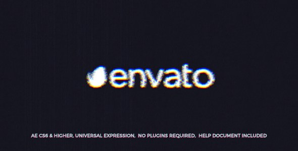 Videohive Scratch Glitch Logo Logo Stings template preview