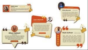 Videohive Testimonials Video Displays template preview