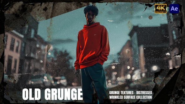 Videohive Old Paper Grunge Textures вЂ“ Distressed Wrinkled Surface Collection Elements template preview
