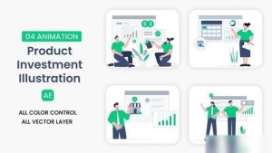 Videohive Product investment illustration scene Elements template preview