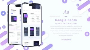 Minimal App Promotion Video Displays template preview